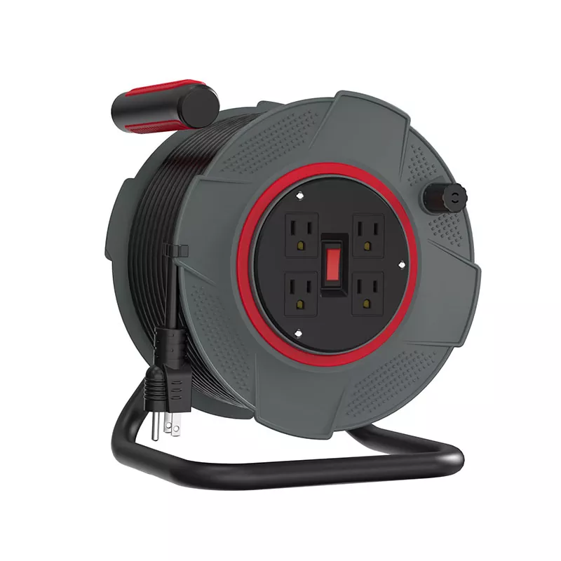 4 изхода Пластмасова макара за кабел 80 фута