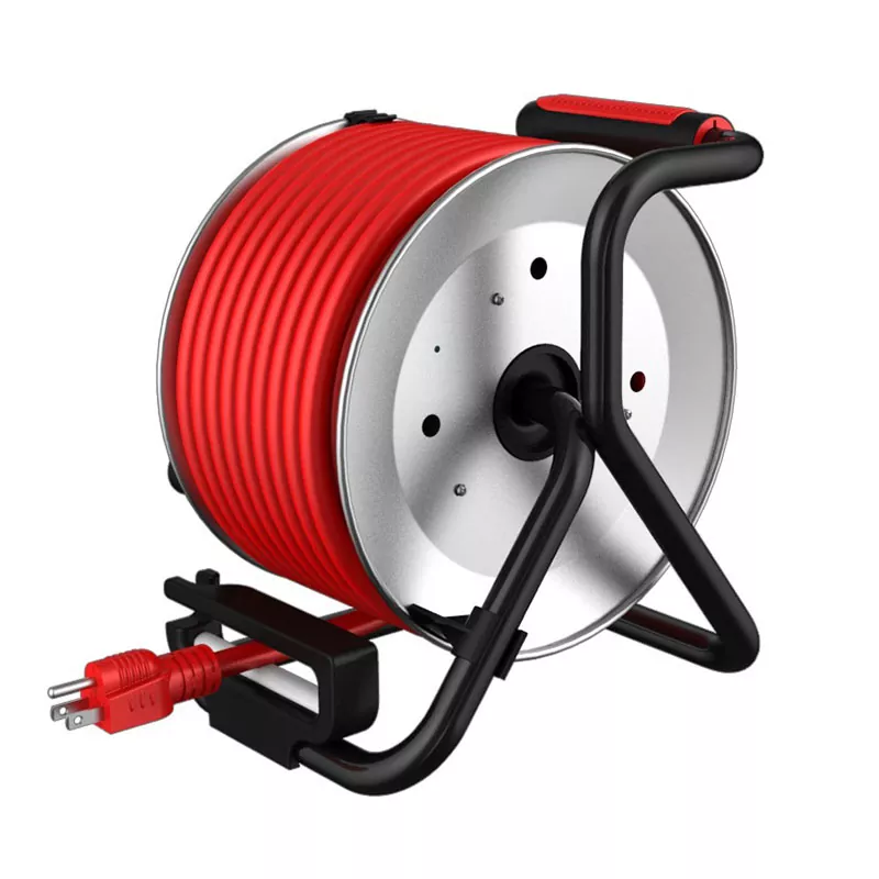 4 изхода Usb2.4a Макара за метален кабел 50 фута